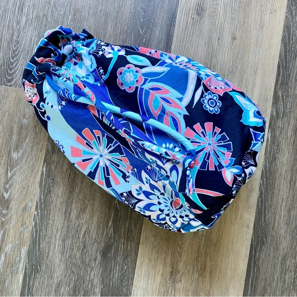 Vera Bradley Waterproof Liner Drawstring Pouch Bag - Picture 3 of 5